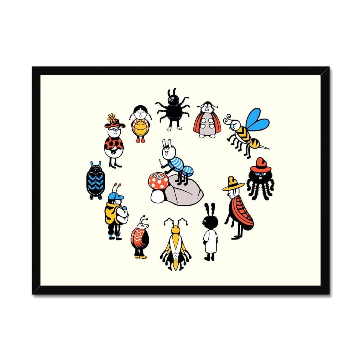 Prodigi Fine art 24"x18" / Black Frame Bug Chorus Framed Print