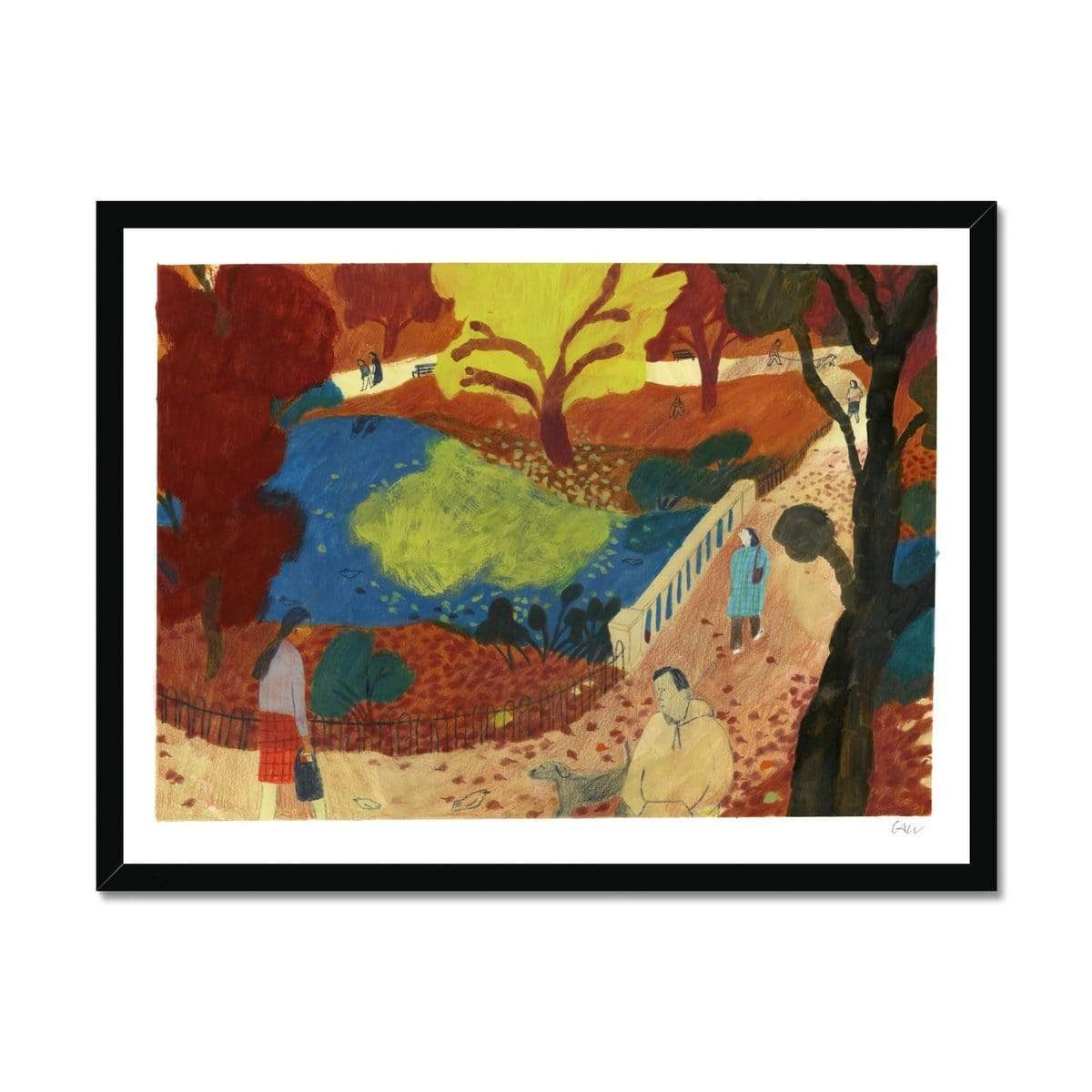 Prodigi Fine art 24"x18" / Black Frame Charlotte Ager | Park Solace