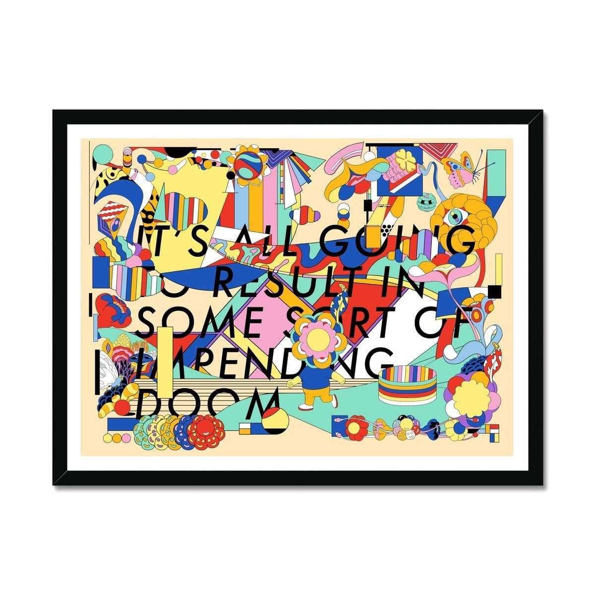 Prodigi Fine art 24"x18" / Black Frame Doom Framed Print