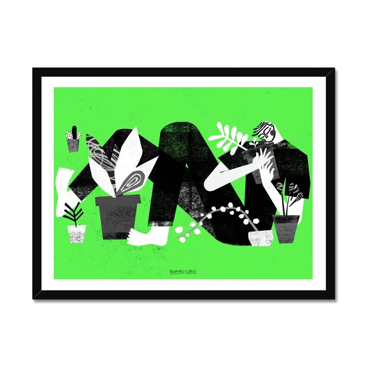 Prodigi Fine art 24"x18" / Black Frame Fernando Cobelo | I love my friends