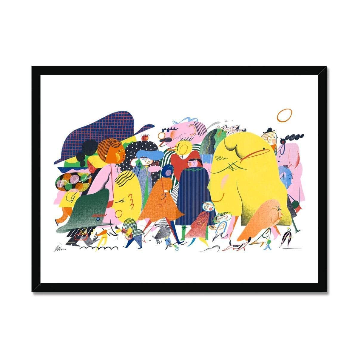 Prodigi Fine art 24"x18" / Black Frame Gizem Vural | Morning Commute