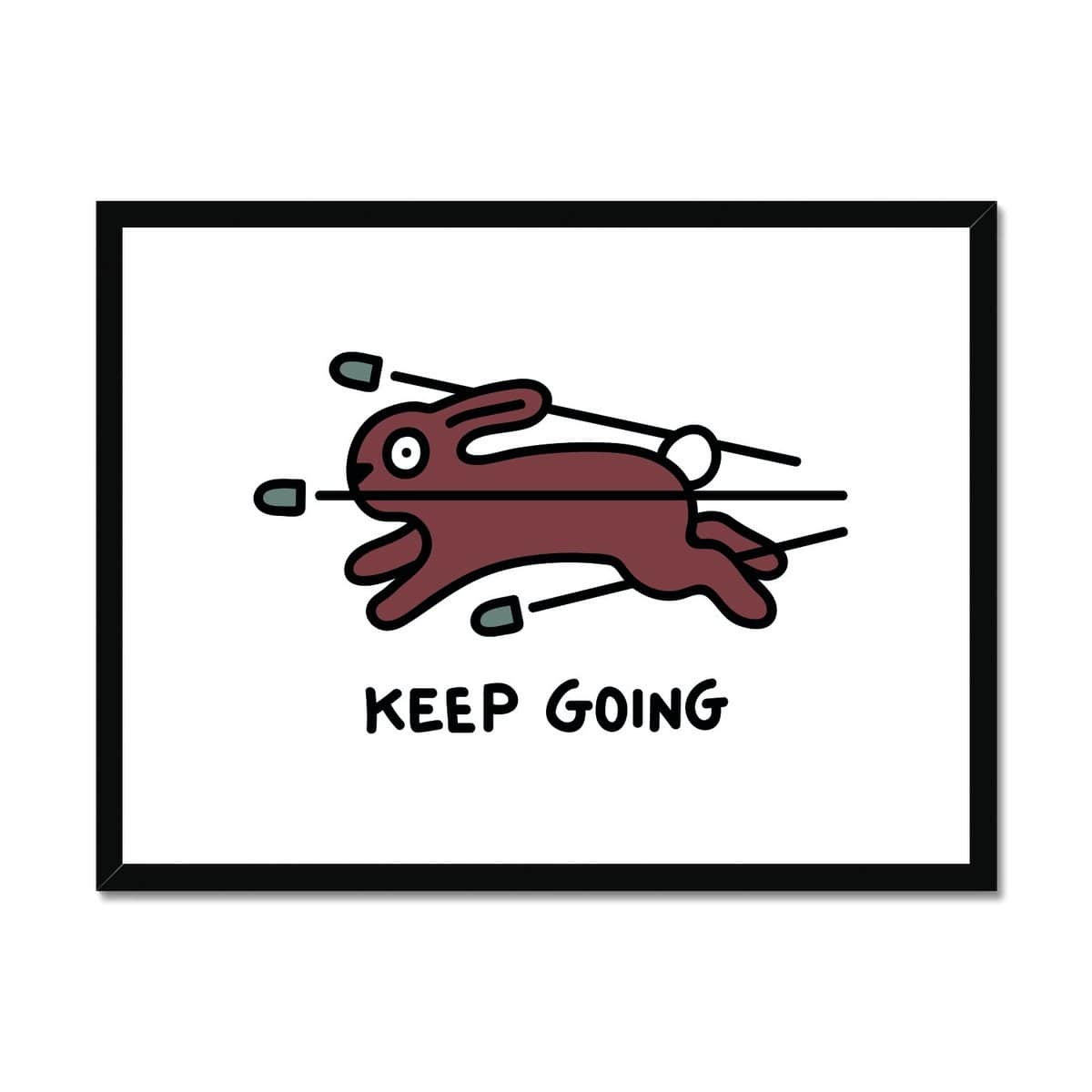 Prodigi Fine art 24"x18" / Black Frame Jasper Van Gestel | Keep Going