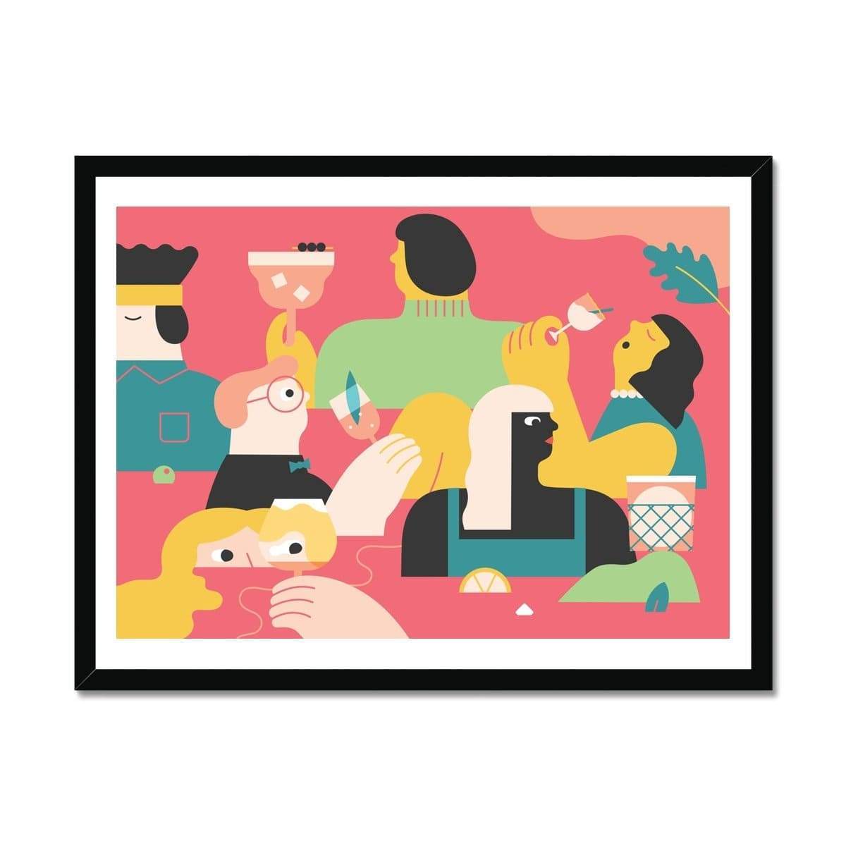 Prodigi Fine art 24"x18" / Black Frame Jing Wei | Long Drink