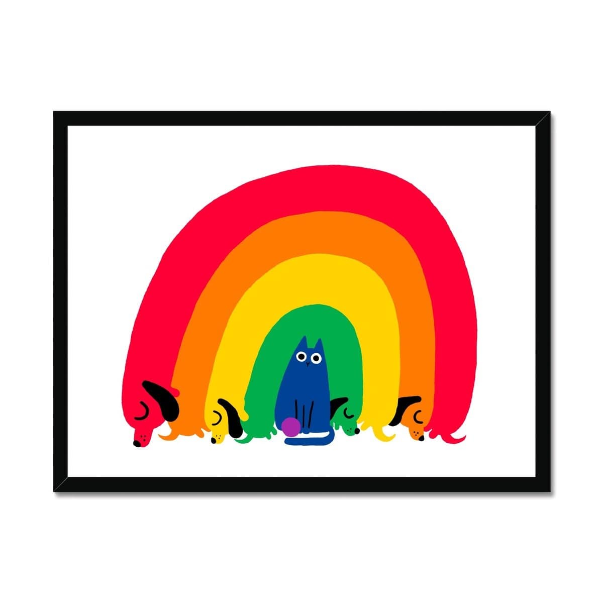 Prodigi Fine art 24"x18" / Black Frame John Bond | Rainbow Fam