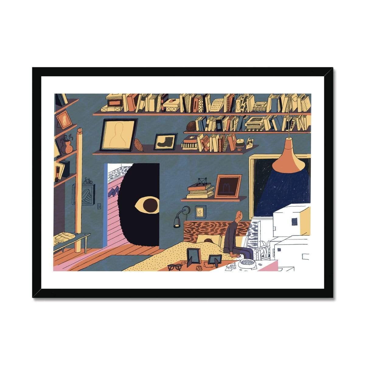 Prodigi Fine art 24"x18" / Black Frame Josh Cochran | Snow Every Night