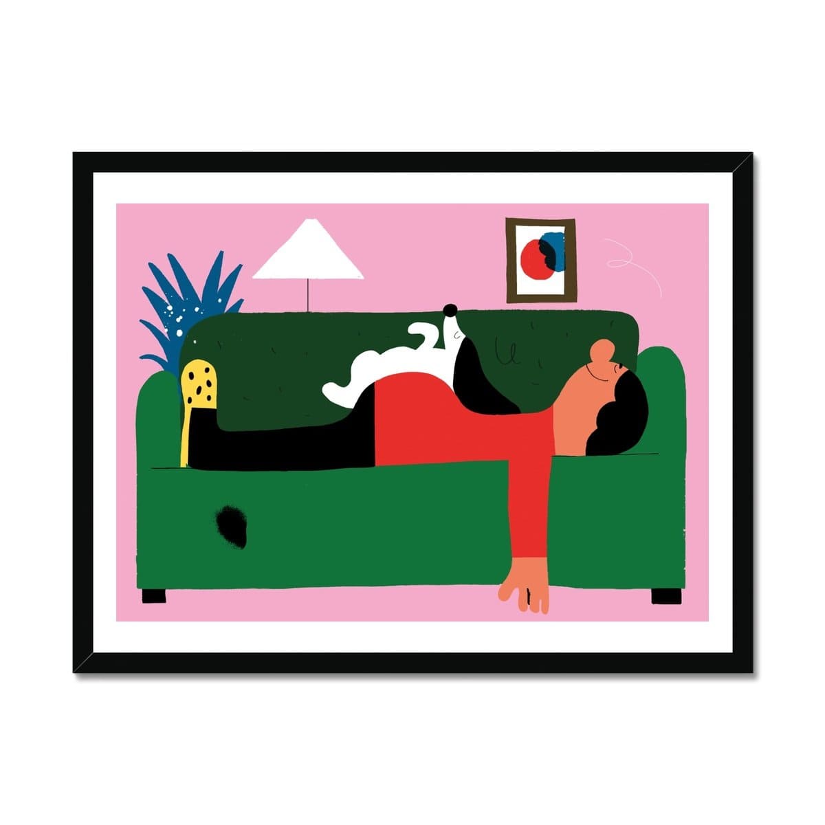 Prodigi Fine art 24"x18" / Black Frame Lukasz Golędzinowski | Sunday Nap