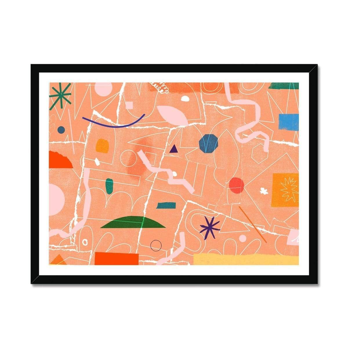 Prodigi Fine art 24"x18" / Black Frame Pat Bradbury | Peachy Beachy Cheeky Party