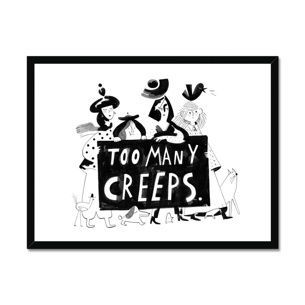 Prodigi Fine art 24"x18" / Black Frame Roman Muradov | Creeps