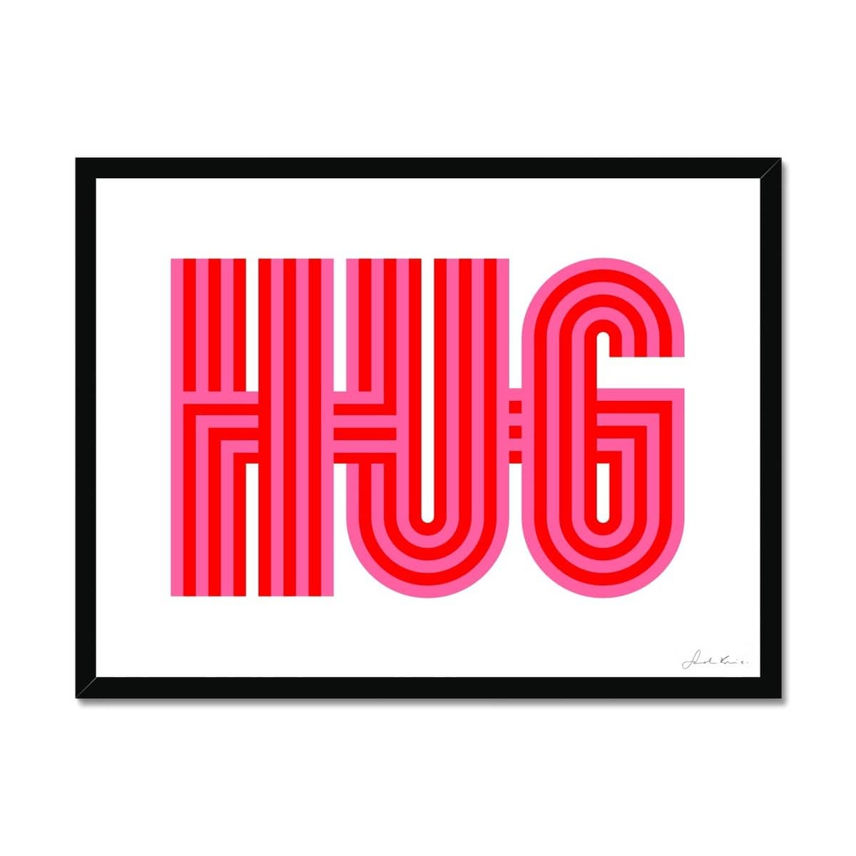 Prodigi Fine art 24"x18" / Black Frame Sarah Boris | Hug