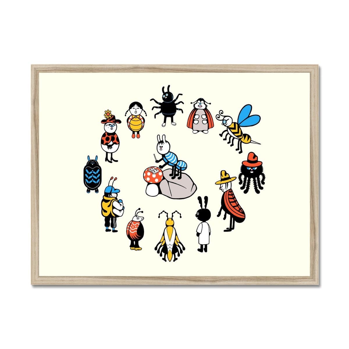 Prodigi Fine art 24"x18" / Natural Frame Bug Chorus Framed Print