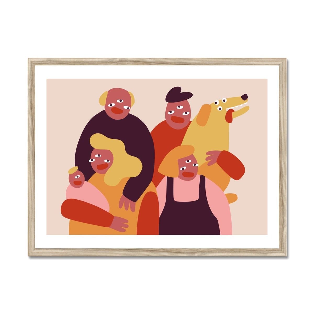 Prodigi Fine art 24"x18" / Natural Frame Cecile Gariepy | Family Portrait