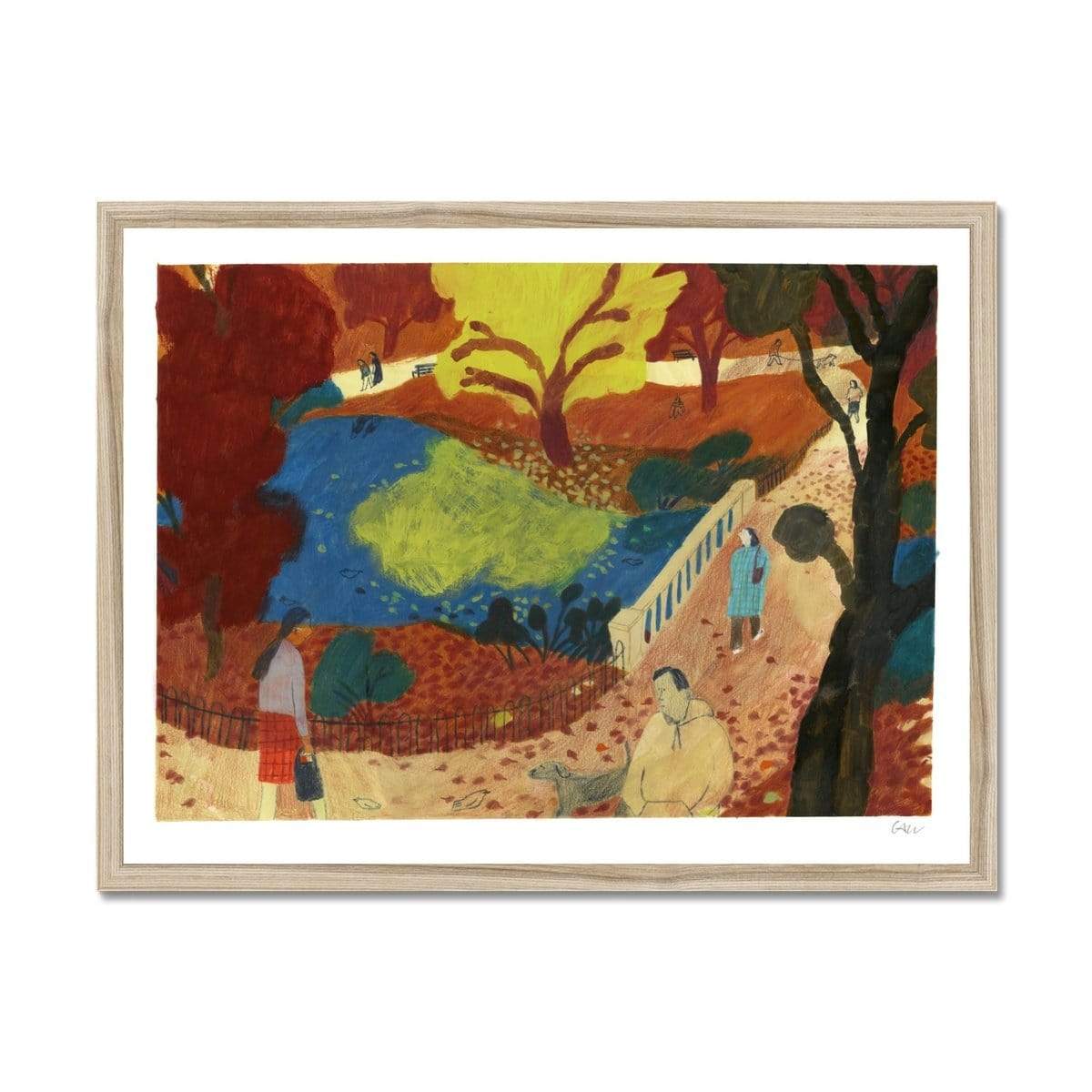 Prodigi Fine art 24"x18" / Natural Frame Charlotte Ager | Park Solace