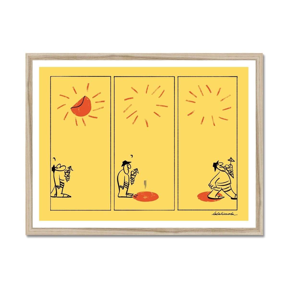 Prodigi Fine art 24"x18" / Natural Frame Fall of the Sun Framed Print