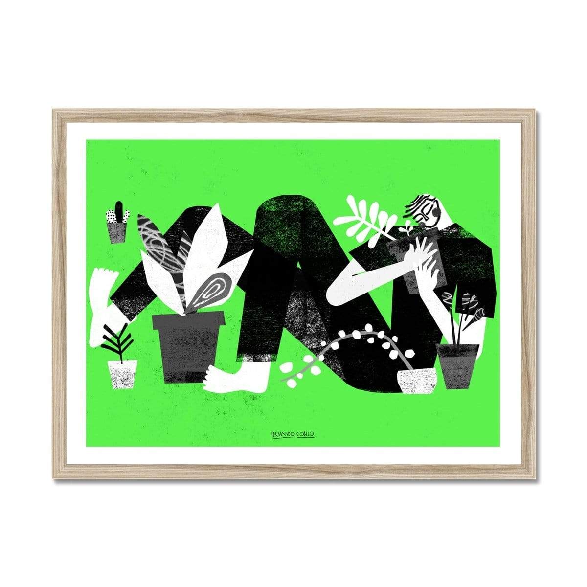 Prodigi Fine art 24"x18" / Natural Frame Fernando Cobelo | I love my friends