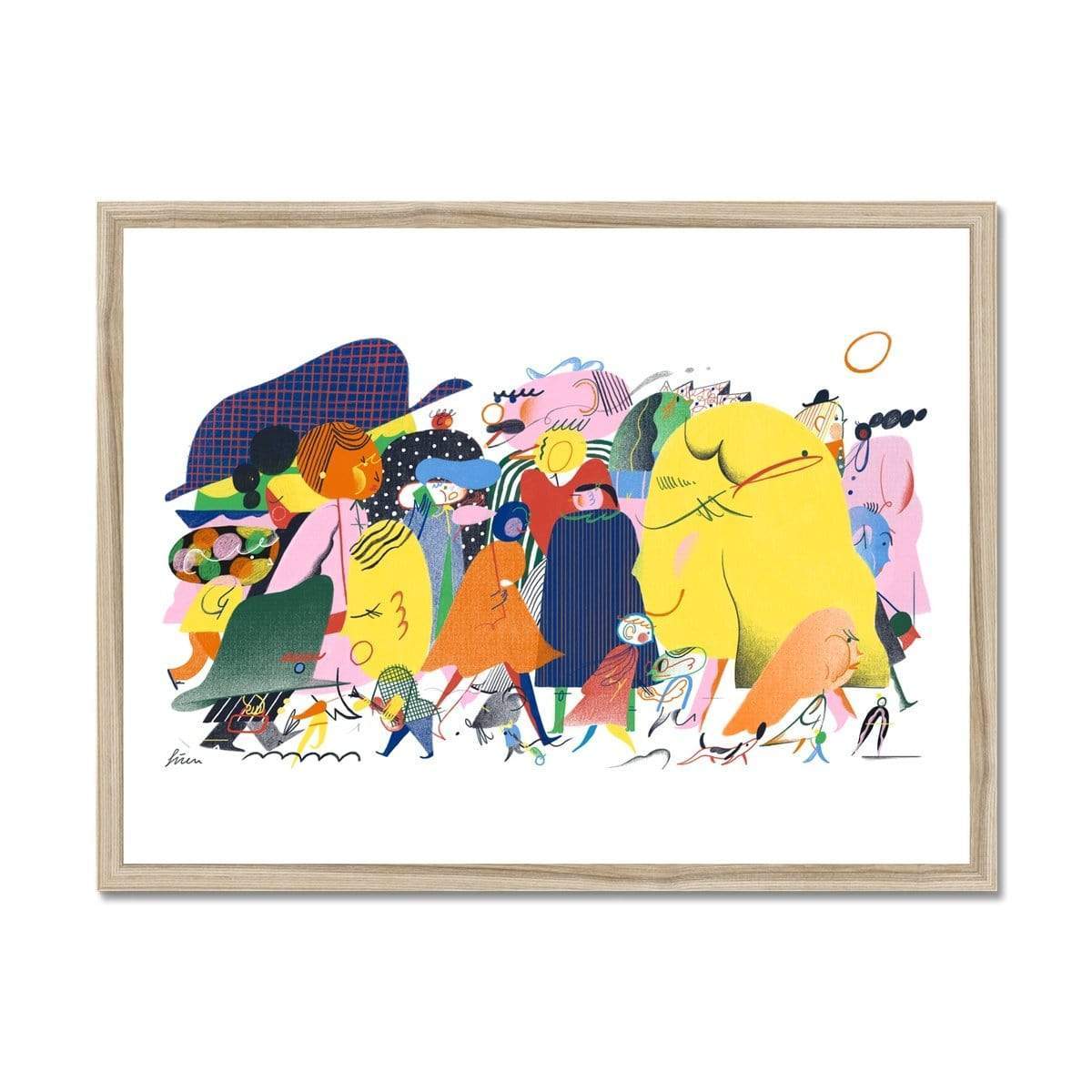 Prodigi Fine art 24"x18" / Natural Frame Gizem Vural | Morning Commute