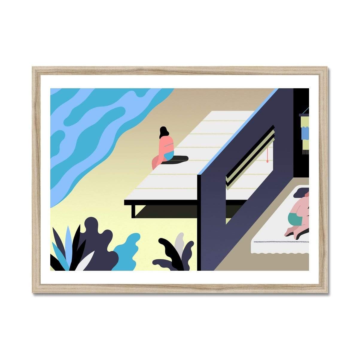 Prodigi Fine art 24"x18" / Natural Frame Jing Wei | Mallorca