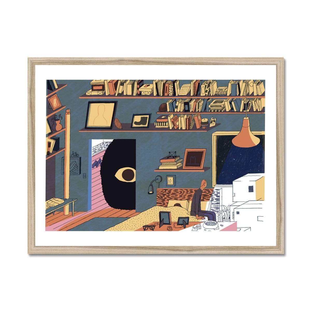 Prodigi Fine art 24"x18" / Natural Frame Josh Cochran | Snow Every Night