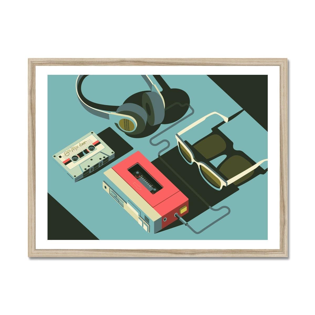 Prodigi Fine art 24"x18" / Natural Frame Peter Greenwood | Tape Deck