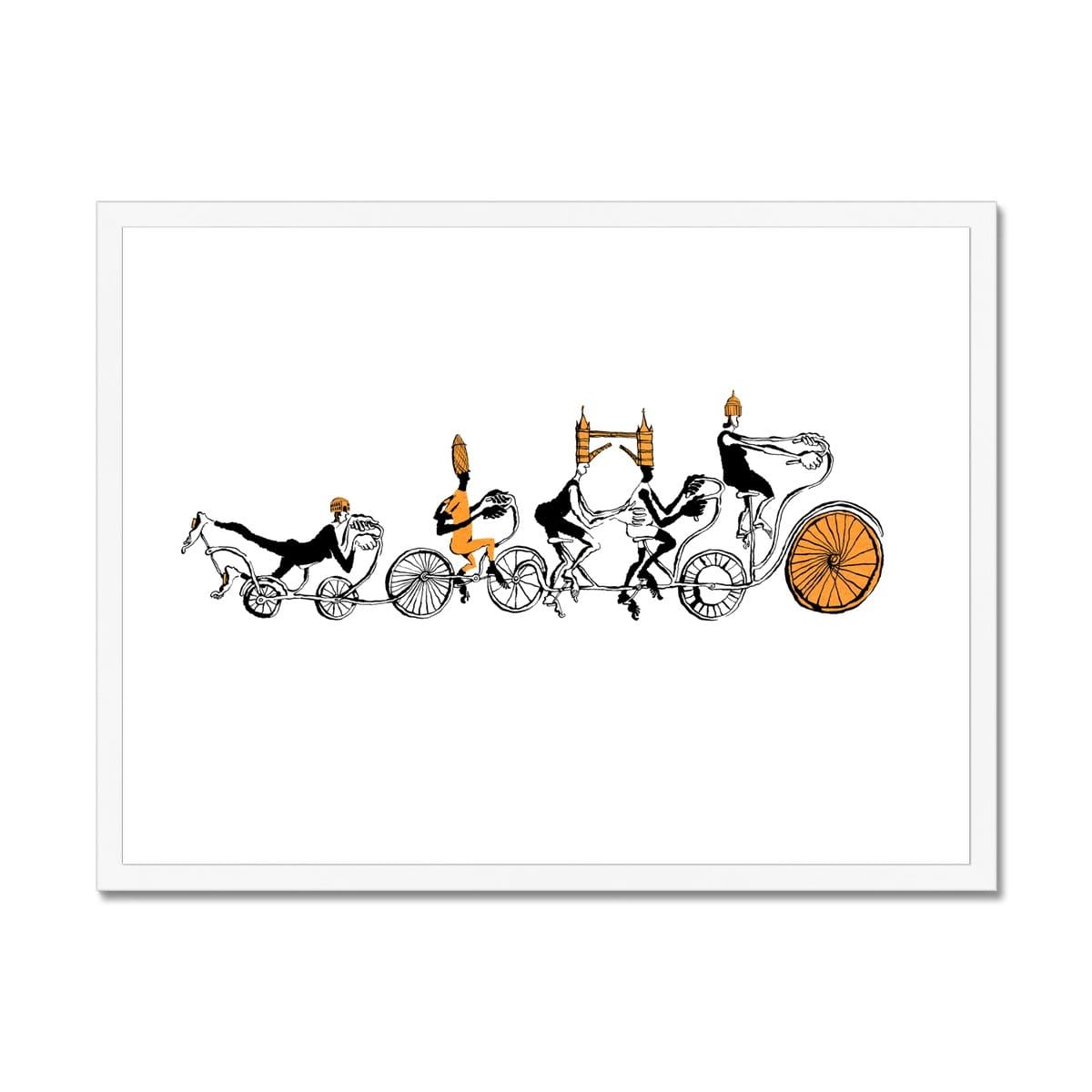 Prodigi Fine art 24"x18" / White Frame Belle Mellor | Skyline Cycle