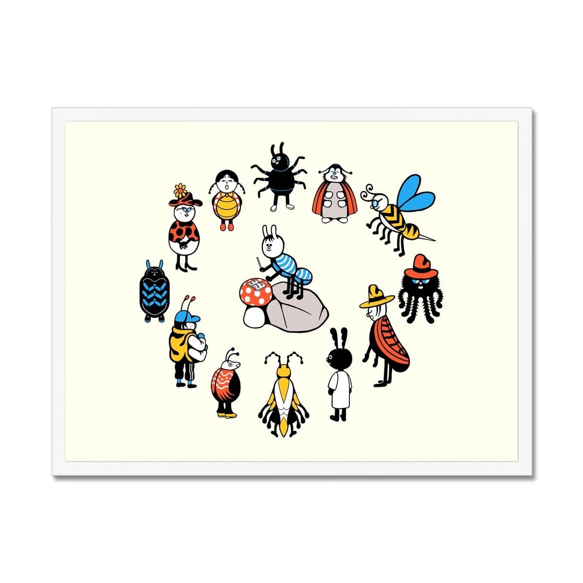 Prodigi Fine art 24"x18" / White Frame Bug Chorus Framed Print
