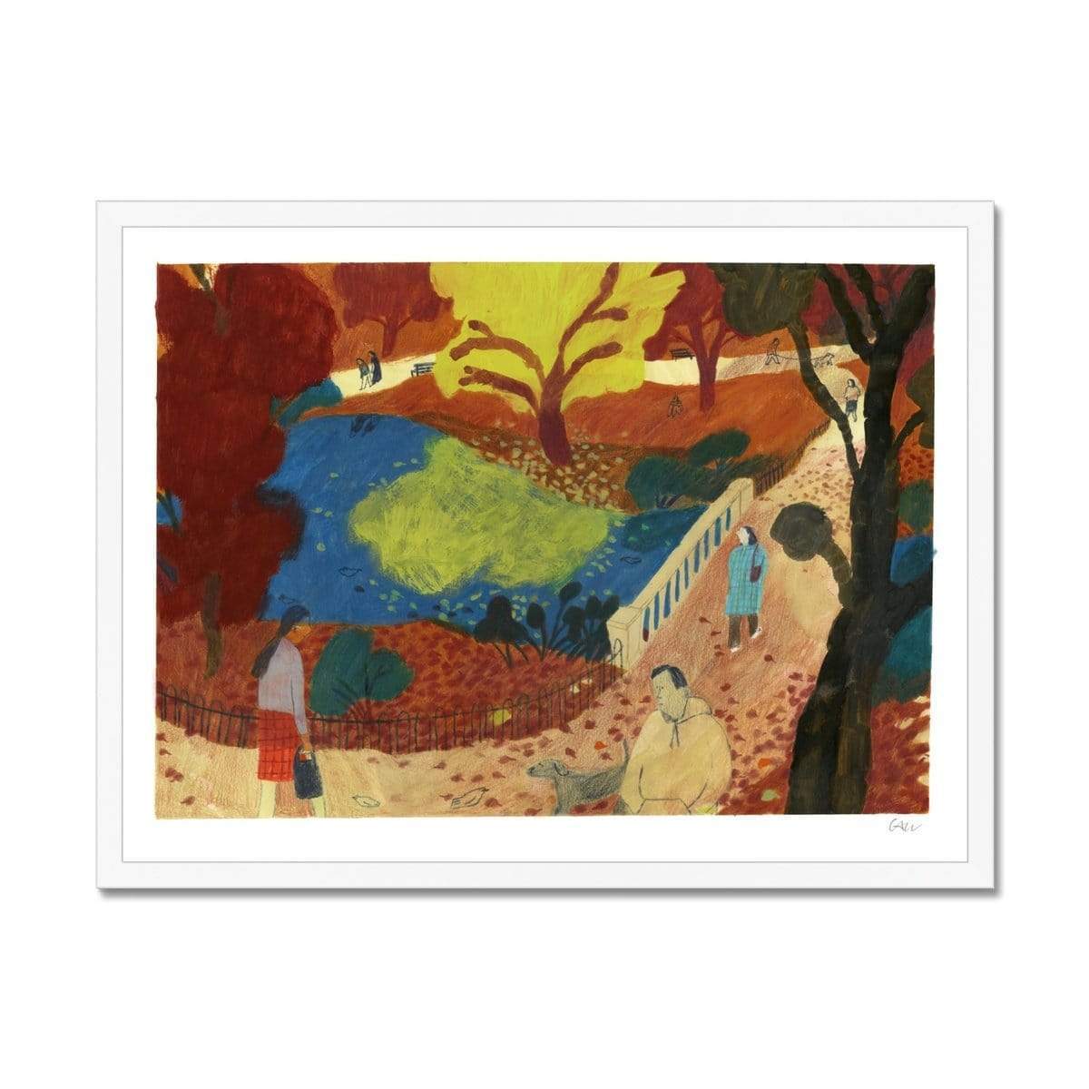 Prodigi Fine art 24"x18" / White Frame Charlotte Ager | Park Solace