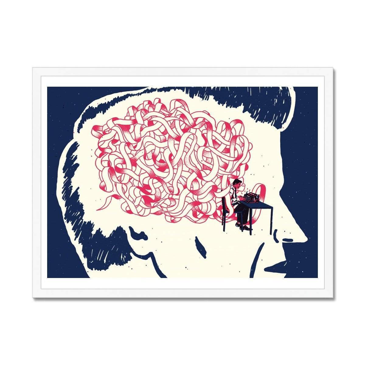 Prodigi Fine art 24"x18" / White Frame Harry Tennant | Writer