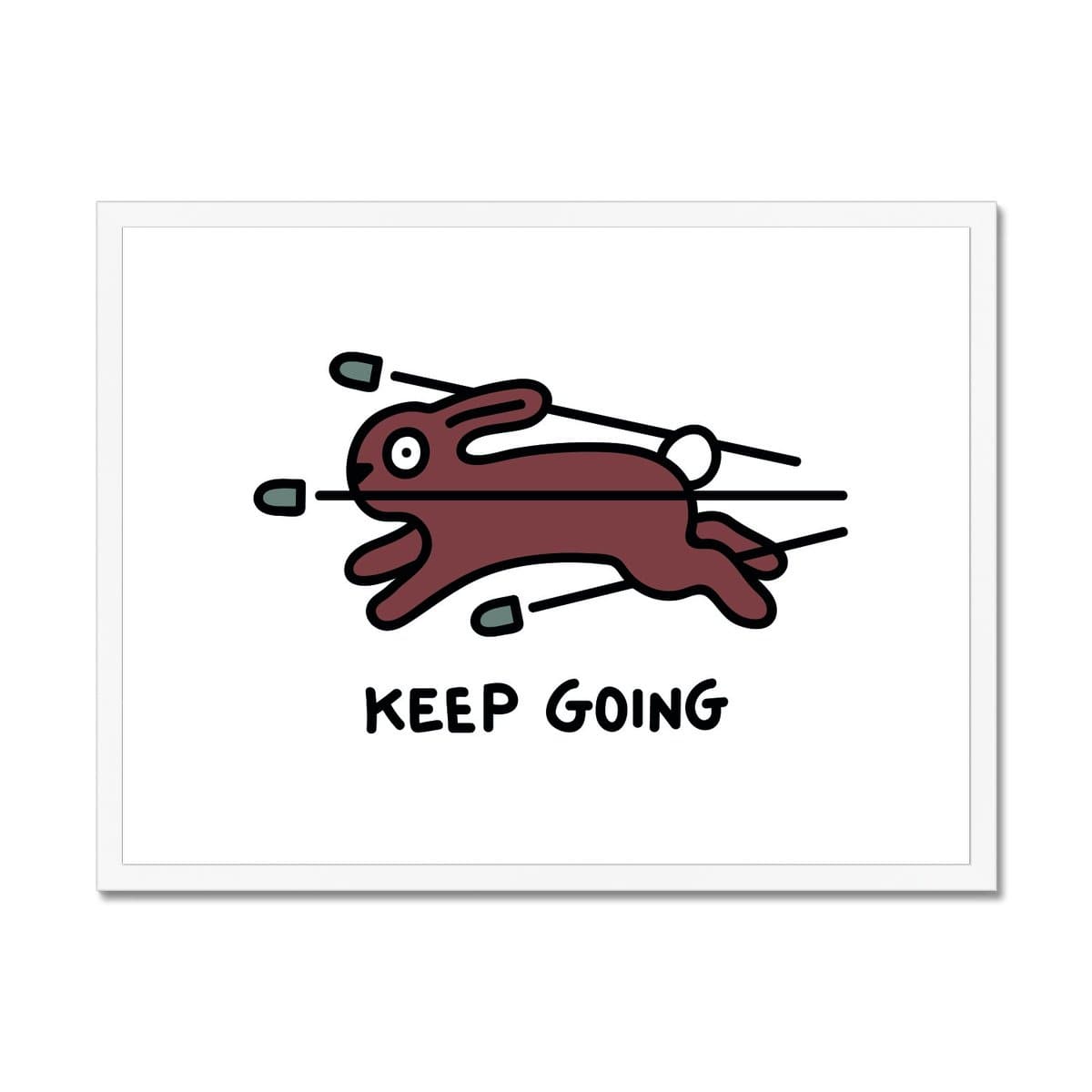 Prodigi Fine art 24"x18" / White Frame Jasper Van Gestel | Keep Going