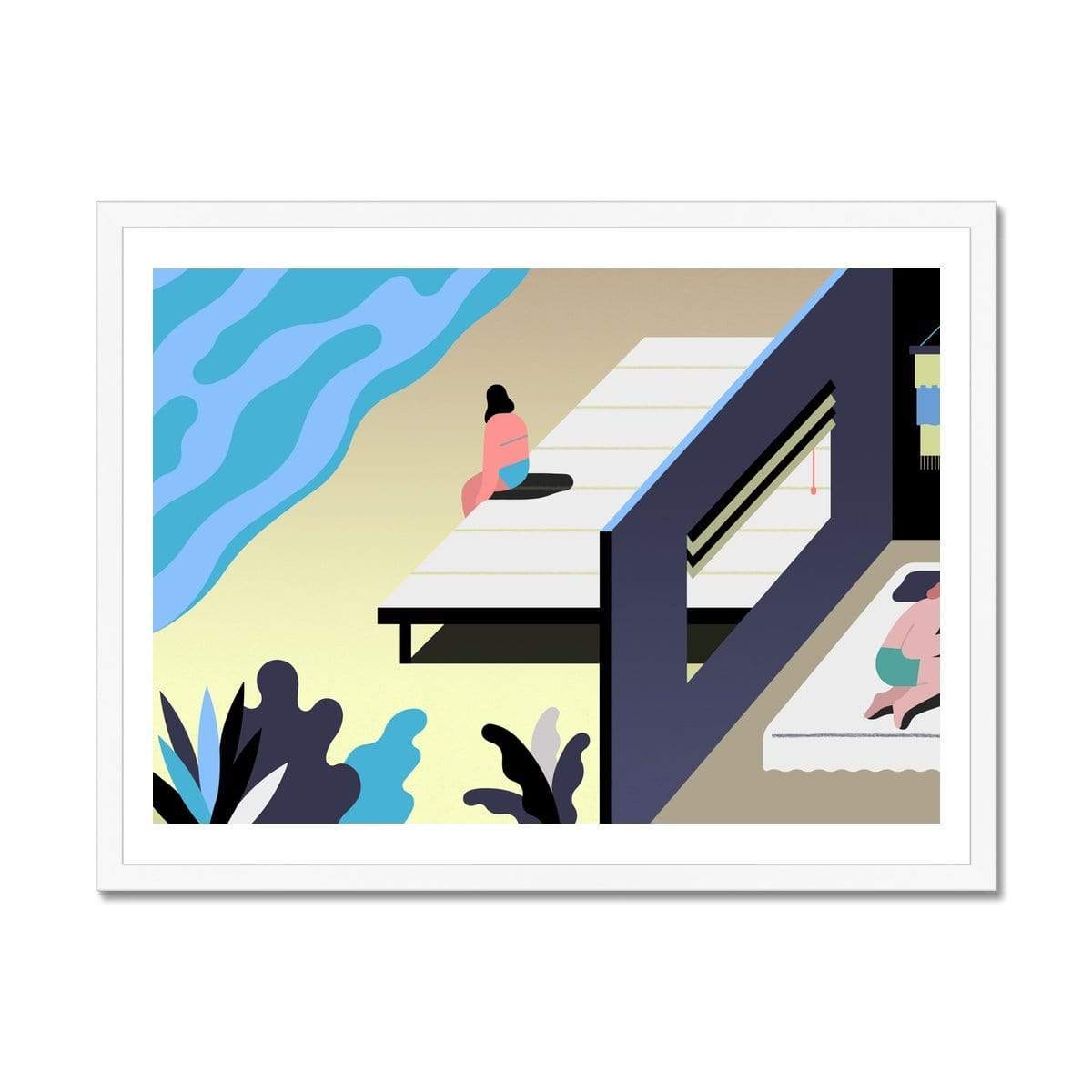 Prodigi Fine art 24"x18" / White Frame Jing Wei | Mallorca