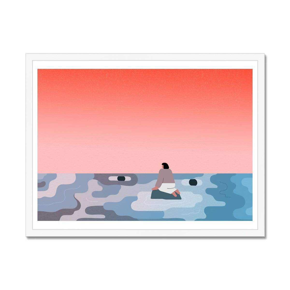 Prodigi Fine art 24"x18" / White Frame Jing Wei | Otherworldly