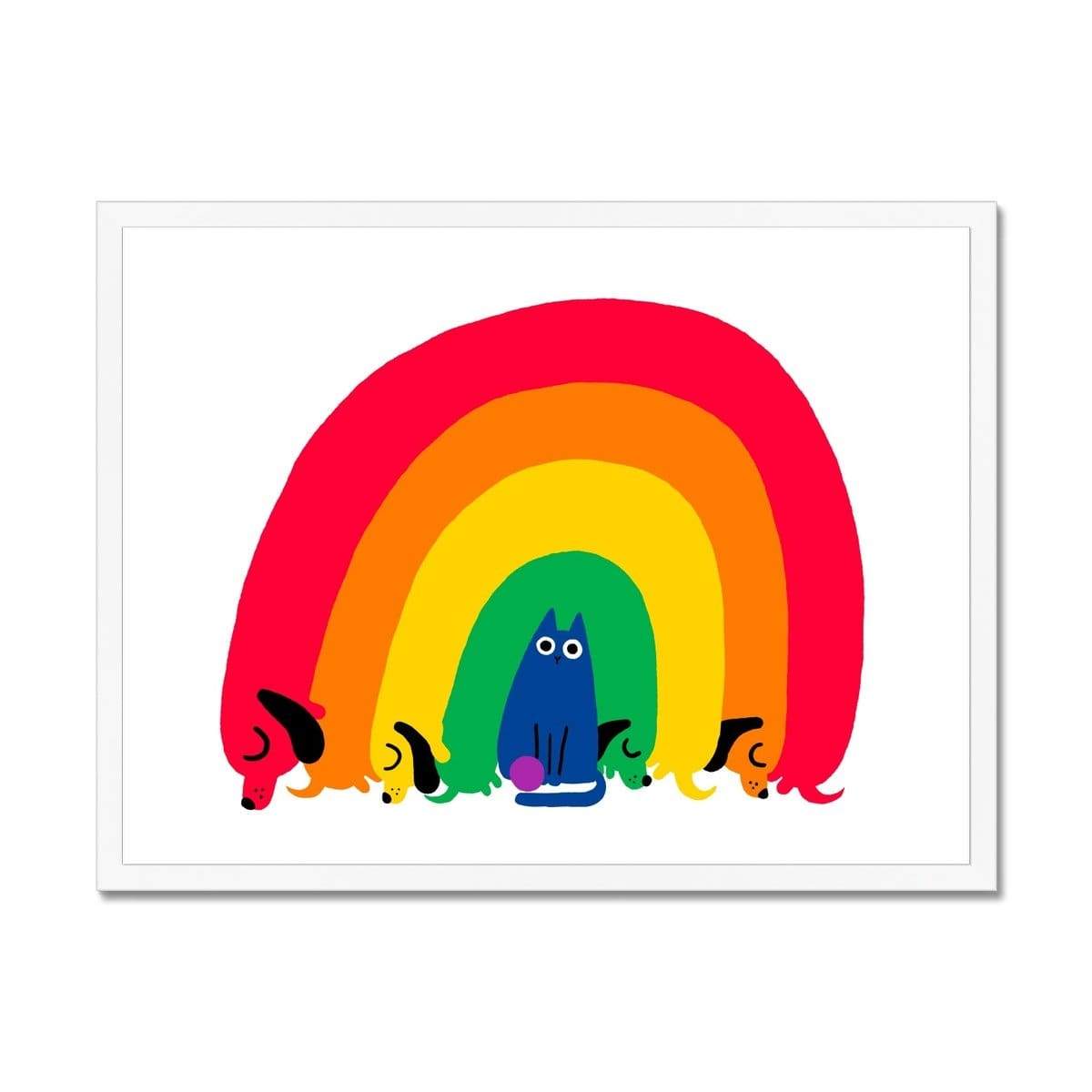 Prodigi Fine art 24"x18" / White Frame John Bond | Rainbow Fam