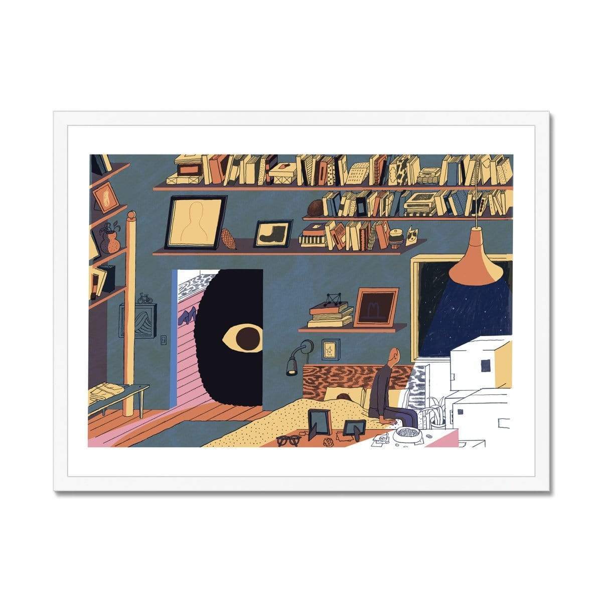 Prodigi Fine art 24"x18" / White Frame Josh Cochran | Snow Every Night