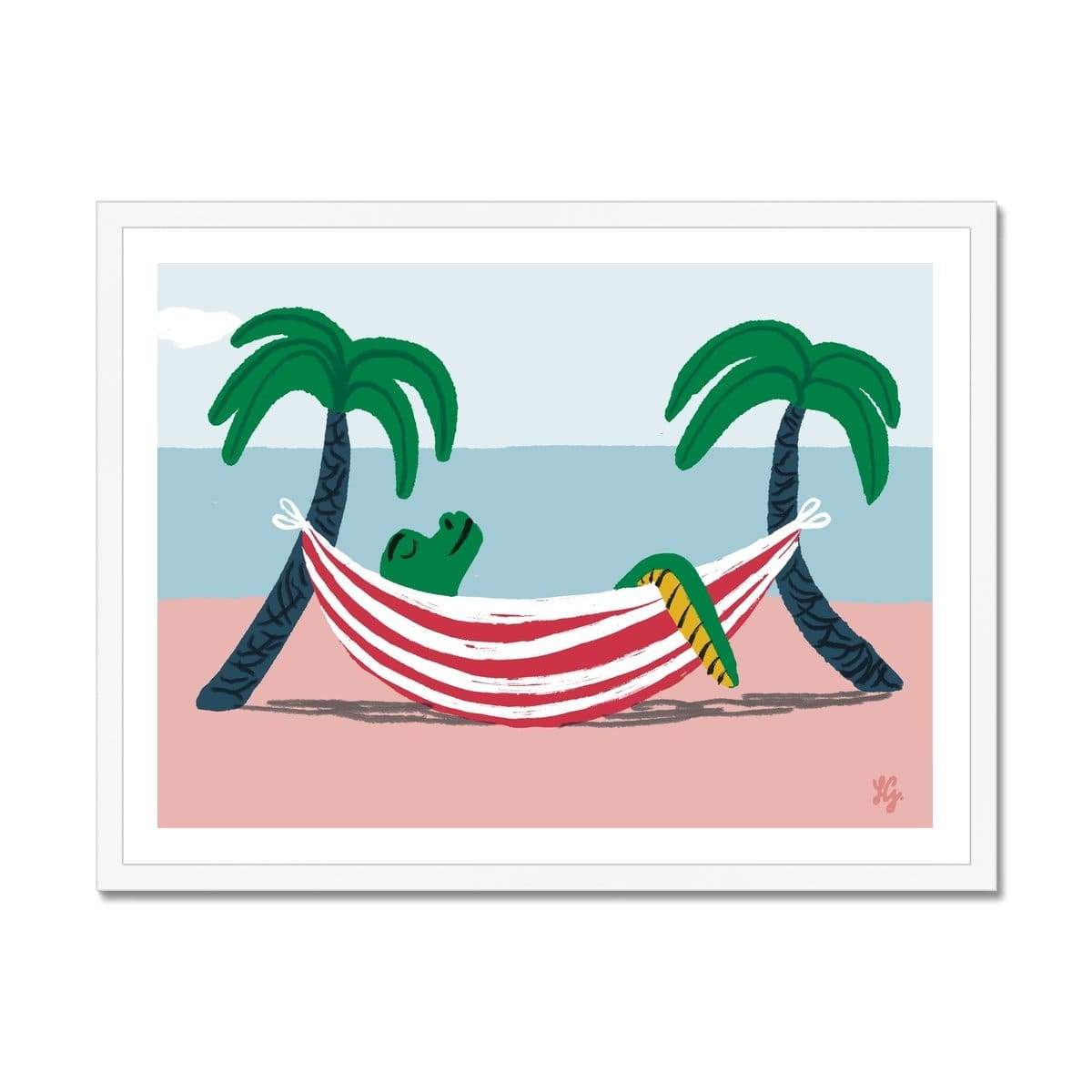 Prodigi Fine art 24"x18" / White Frame Lorenzo Gritti | Croc Framed Print