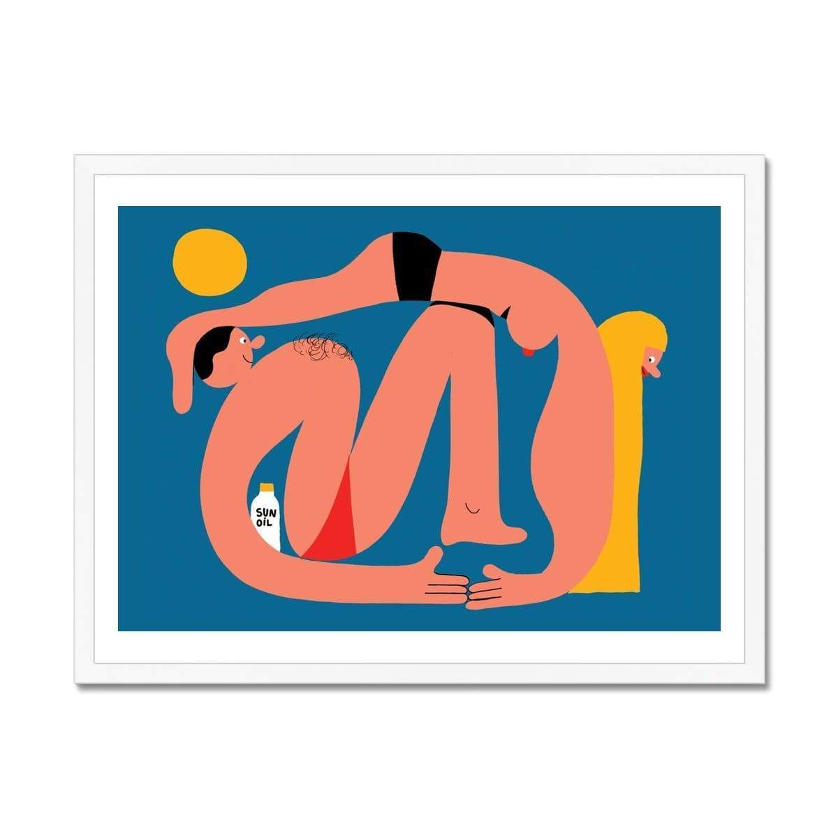 Prodigi Fine art 24"x18" / White Frame Lukasz Golędzinowski | Couple