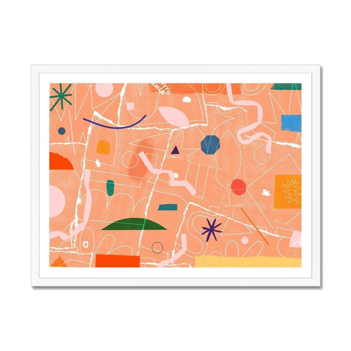 Prodigi Fine art 24"x18" / White Frame Pat Bradbury | Peachy Beachy Cheeky Party