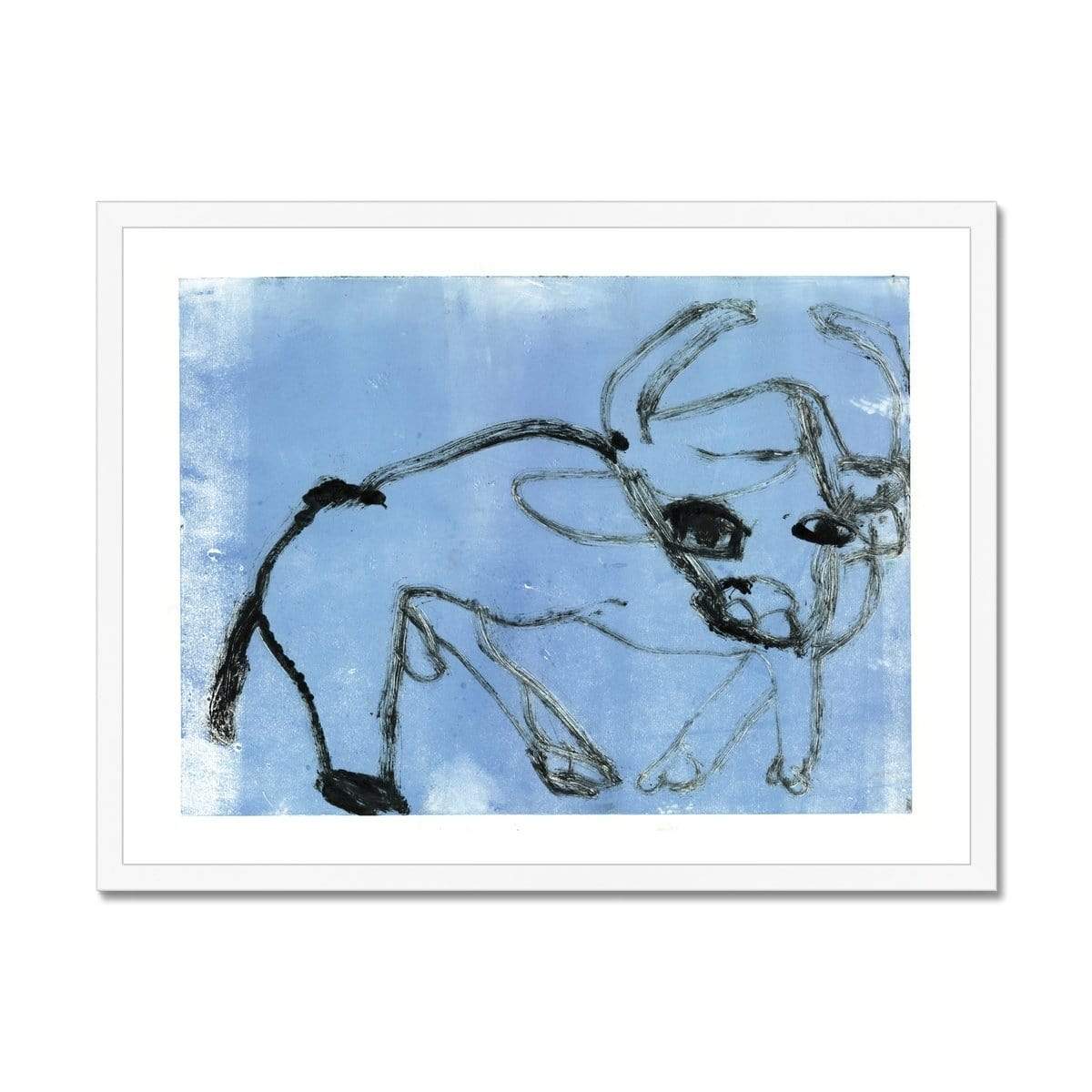 Prodigi Fine art 24"x18" / White Frame Uduehi Imienwanrin Framed Print