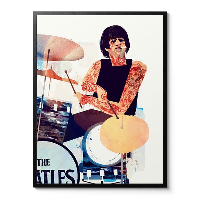 Room Fifty 24 x 32 (60 x 80cm) / Framed Prints Black Punk Ringo | Keith Negley