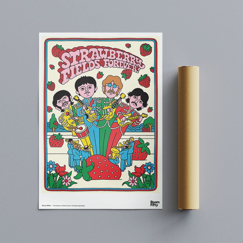 Captain Cyan Poster Strawberry Fields Forever | Danny Miller | Poster