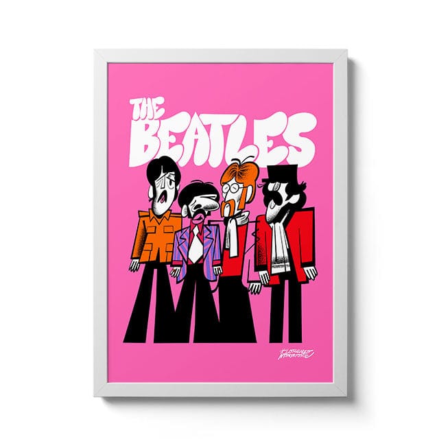 Room Fifty 11.7 x 16.5 (A3) (29.7 x 42cm) / Framed Prints White The Beatles 1967 | Lorenzo Montatore