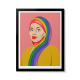 Room Fifty 12 x 16 (30 x 40cm) / Framed Prints black Blair Imani