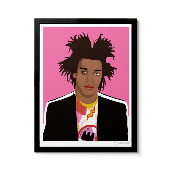 Room Fifty 12 x 16 (30 x 40cm) / Framed Prints black Jean Michel Basquiat
