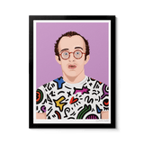 Room Fifty 12 x 16 (30 x 40cm) / Framed Prints black Keith Haring
