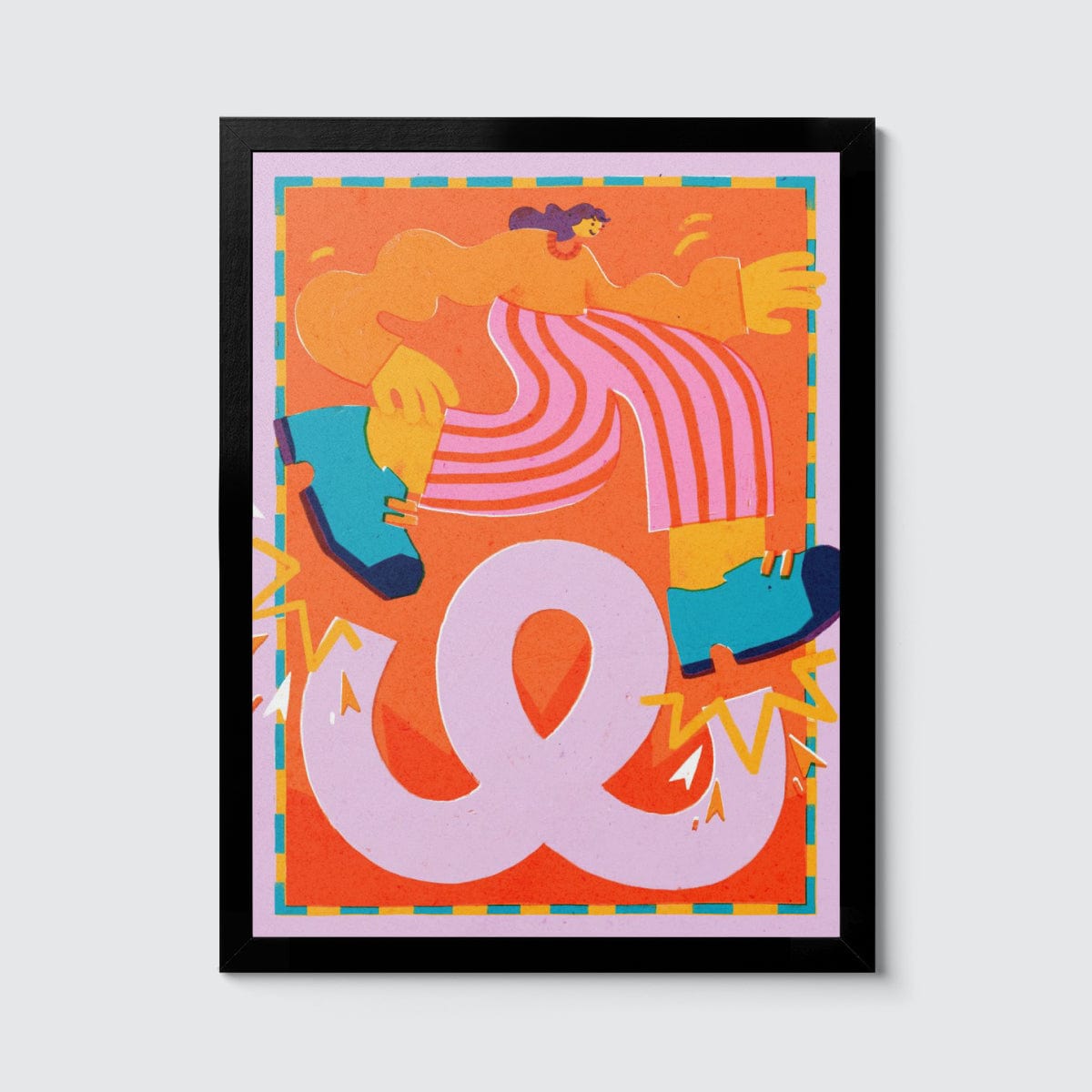 Room Fifty 12 x 16 (30 x 40cm) / Framed Prints black Michelle Wagenaar - The Loop