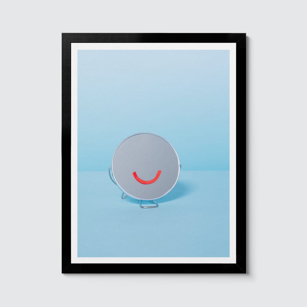Room Fifty 12 x 16 (30 x 40cm) / Framed Prints black Monique Broring - Be Happy (omlaut)