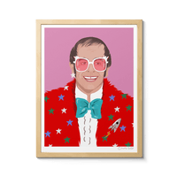 Room Fifty 12 x 16 (30 x 40cm) / Framed Prints natural Elton John