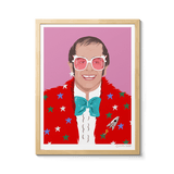 Room Fifty 12 x 16 (30 x 40cm) / Framed Prints natural Elton John