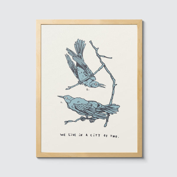 Room Fifty 12 x 16 (30 x 40cm) / Framed Prints natural Joost Stokhof | Love Birds
