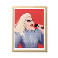 Room Fifty 12 x 16 (30 x 40cm) / Framed Prints natural Lady Gaga