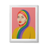 Room Fifty 12 x 16 (30 x 40cm) / Framed Prints white Blair Imani