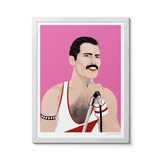 Room Fifty 12 x 16 (30 x 40cm) / Framed Prints white Freddie Mercury