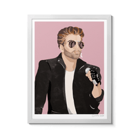 Room Fifty 12 x 16 (30 x 40cm) / Framed Prints white George Michael